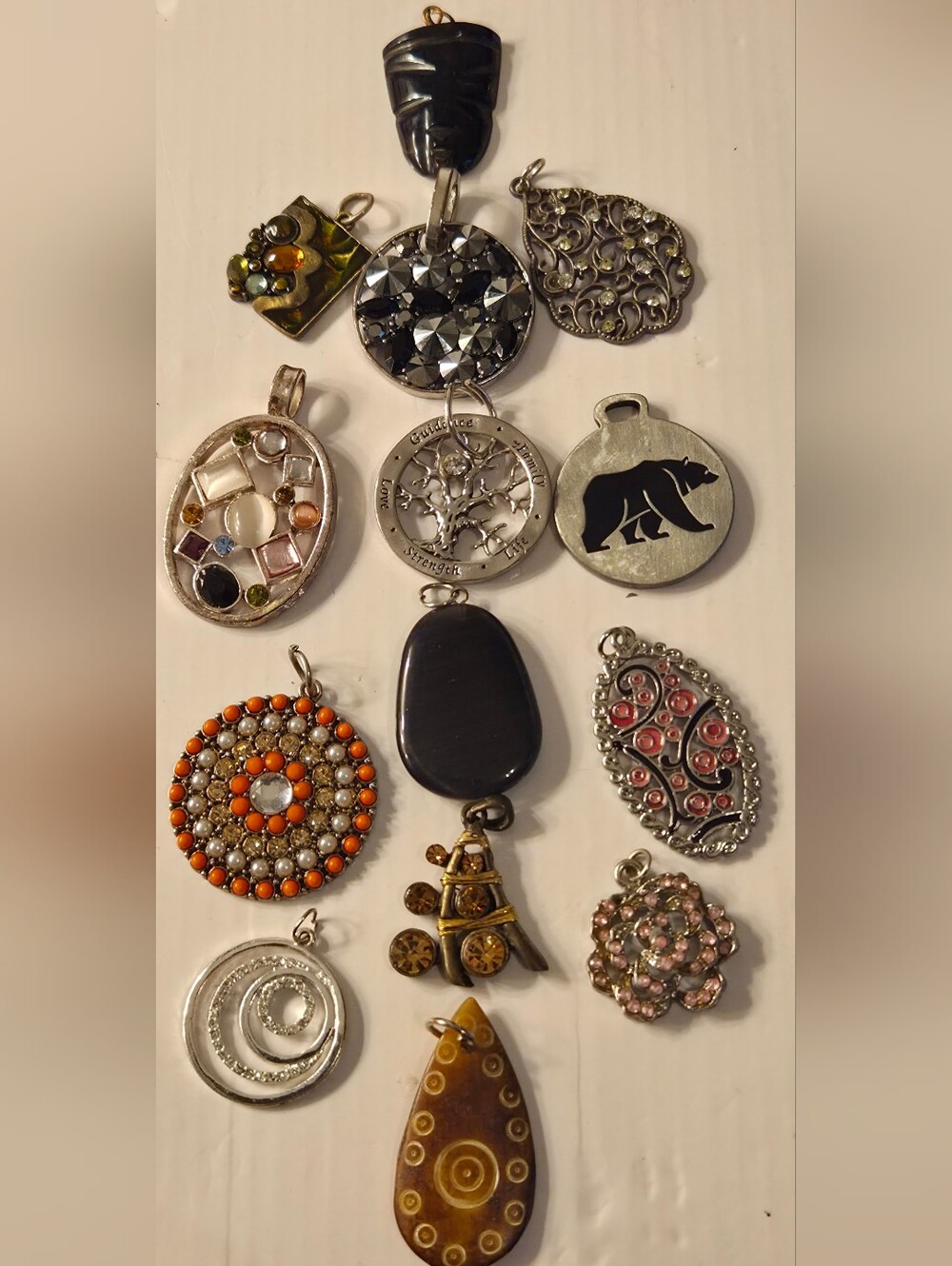 Assorted Women's Pendant Necklace Charms in Mixed Colors